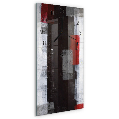 Glazen klok verticaal Abstractie