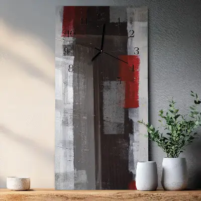Glazen klok verticaal Abstractie