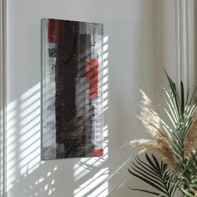 Glazen klok verticaal Abstractie