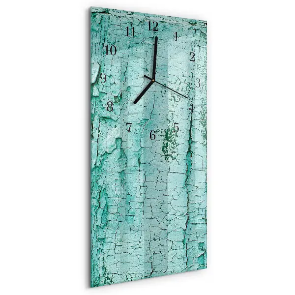 Verticale moderne glazen wandklok Blaffen