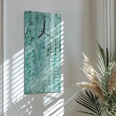 Verticale moderne glazen wandklok Blaffen