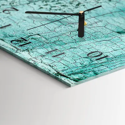 Verticale moderne glazen wandklok Blaffen