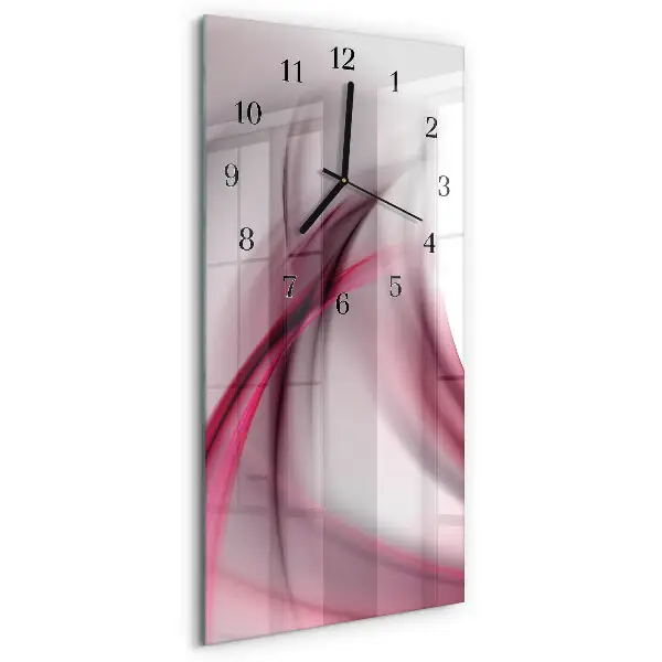 Decoratieve glazen klok verticaal Abstractie