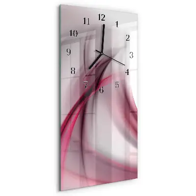 Decoratieve glazen klok verticaal Abstractie