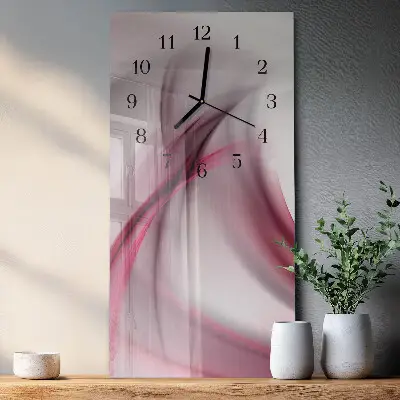 Decoratieve glazen klok verticaal Abstractie