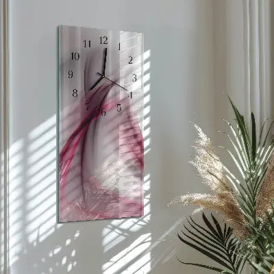 Decoratieve glazen klok verticaal Abstractie