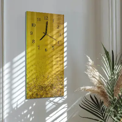 Rechthoekige glas klok verticaal bloemenveld