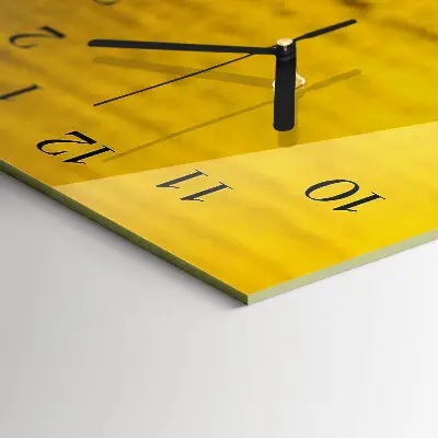 Rechthoekige glas klok verticaal bloemenveld