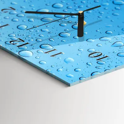 Rechthoekige glas klok verticaal Een druppel water