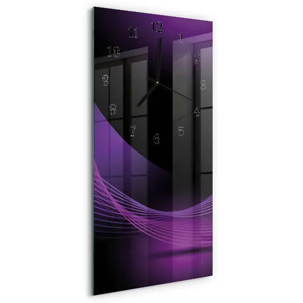 Decoratieve glazen klok verticaal Abstractie