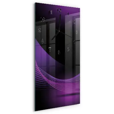 Decoratieve glazen klok verticaal Abstractie