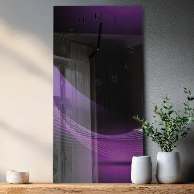 Decoratieve glazen klok verticaal Abstractie