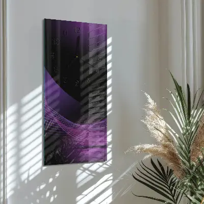 Decoratieve glazen klok verticaal Abstractie