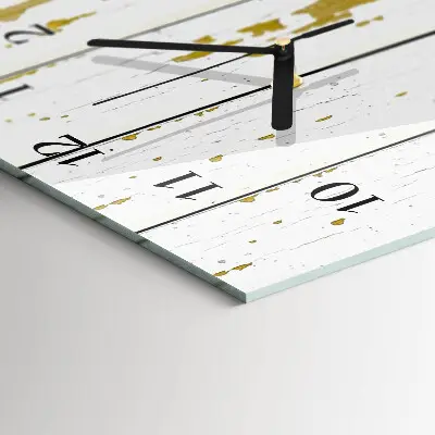 Decoratieve glazen klok verticaal Houten vloer