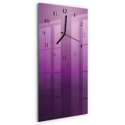 Verticale moderne glazen wandklok Materiaal