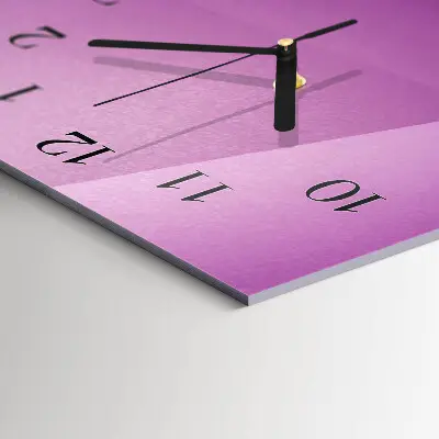 Verticale moderne glazen wandklok Materiaal