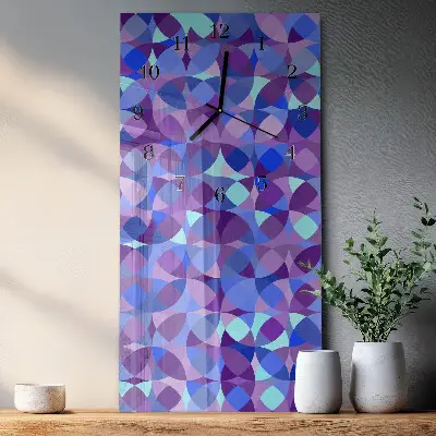 Decoratieve glazen klok verticaal Wielen