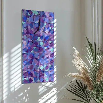 Decoratieve glazen klok verticaal Wielen