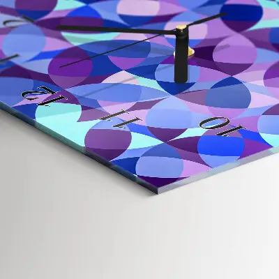 Decoratieve glazen klok verticaal Wielen