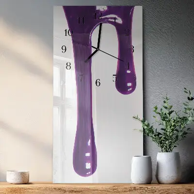 Rechthoekige glas klok verticaal Snot