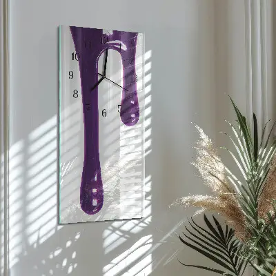 Rechthoekige glas klok verticaal Snot