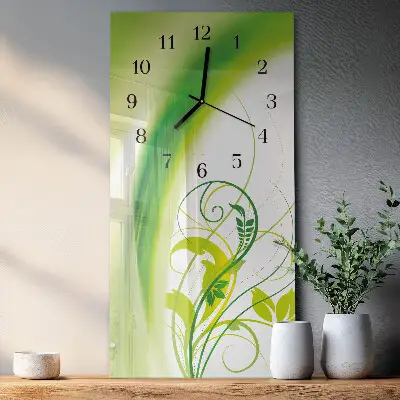 Glazen klok verticaal Plantenmodel