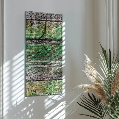 Decoratieve glazen klok verticaal Houten planken