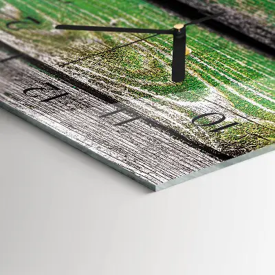 Decoratieve glazen klok verticaal Houten planken