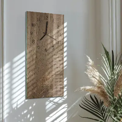 Rechthoekige glas klok verticaal Tafel