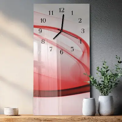 Glazen klok verticaal Abstracte lijnen