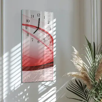 Glazen klok verticaal Abstracte lijnen