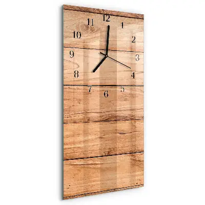 Decoratieve glazen klok verticaal Houten panelen