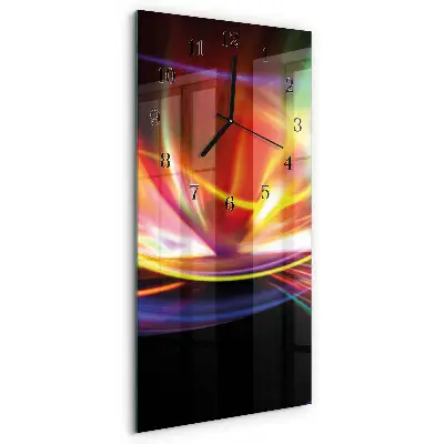 Rechthoekige glas klok verticaal Abstracte kunst