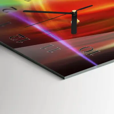 Rechthoekige glas klok verticaal Abstracte kunst