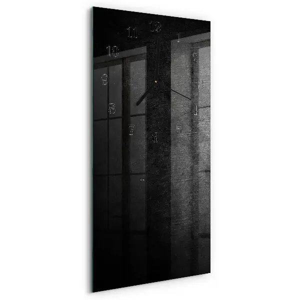 Decoratieve glazen klok verticaal Bord