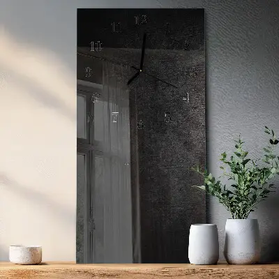 Decoratieve glazen klok verticaal Bord
