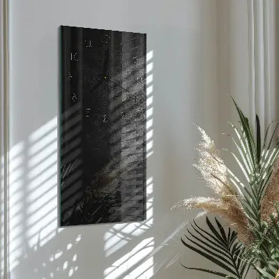 Decoratieve glazen klok verticaal Bord