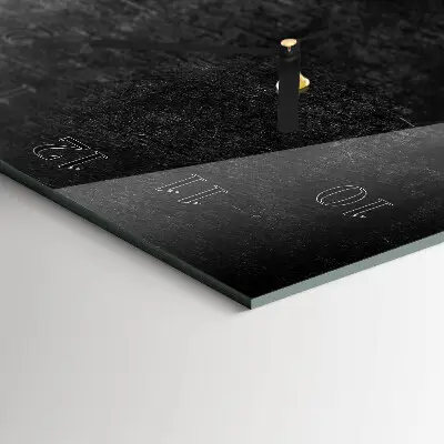 Decoratieve glazen klok verticaal Bord