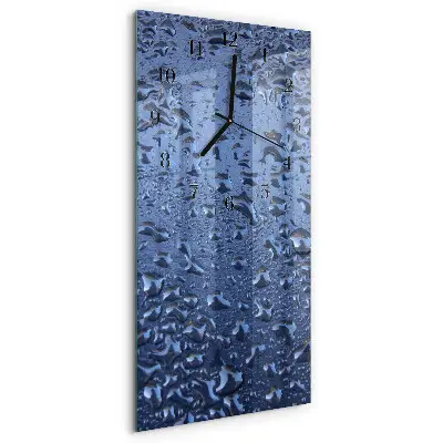 Rechthoekige glas klok verticaal Nat glas