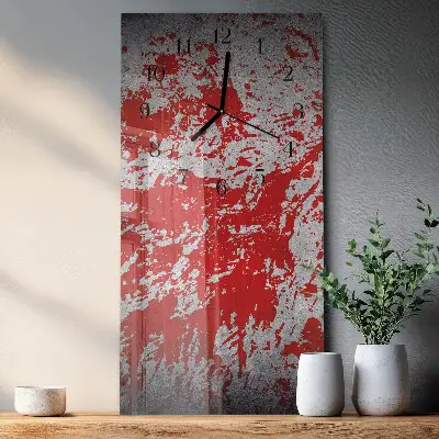 Decoratieve glazen klok verticaal Vlekken
