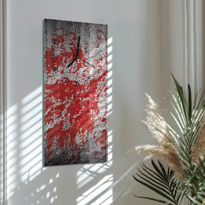 Decoratieve glazen klok verticaal Vlekken