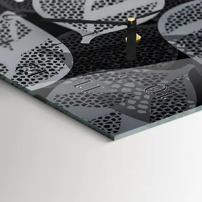 Glazen klok verticaal Plantenbladeren