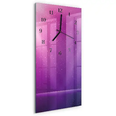 Decoratieve glazen klok verticaal Verschijning