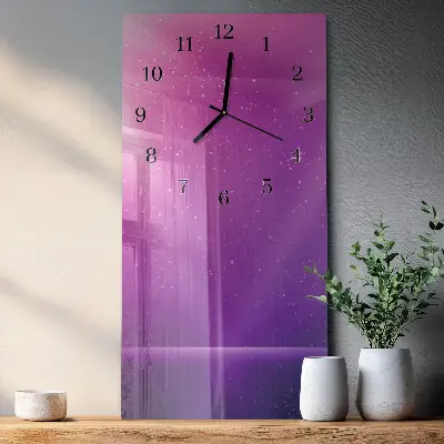 Decoratieve glazen klok verticaal Verschijning