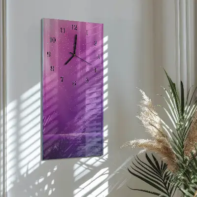Decoratieve glazen klok verticaal Verschijning