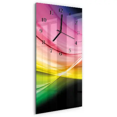 Glazen klok verticaal Abstracte lijnen