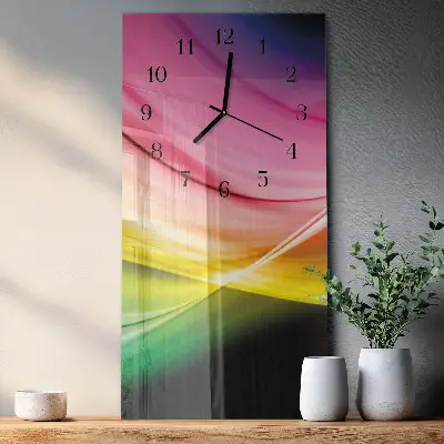 Glazen klok verticaal Abstracte lijnen