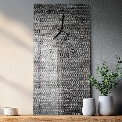 Glazen klok verticaal Materiaal