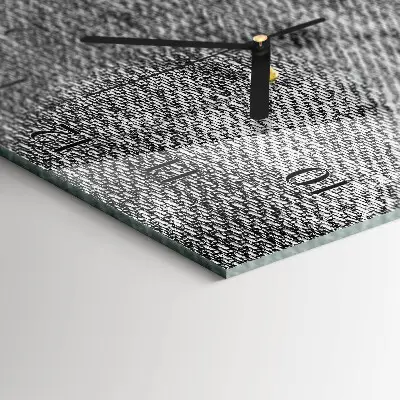Glazen klok verticaal Materiaal