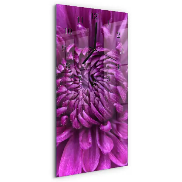Decoratieve glazen klok verticaal Pioen